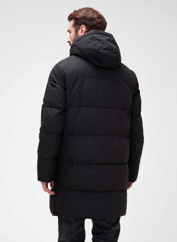 Мужской пуховик с капюшоном 