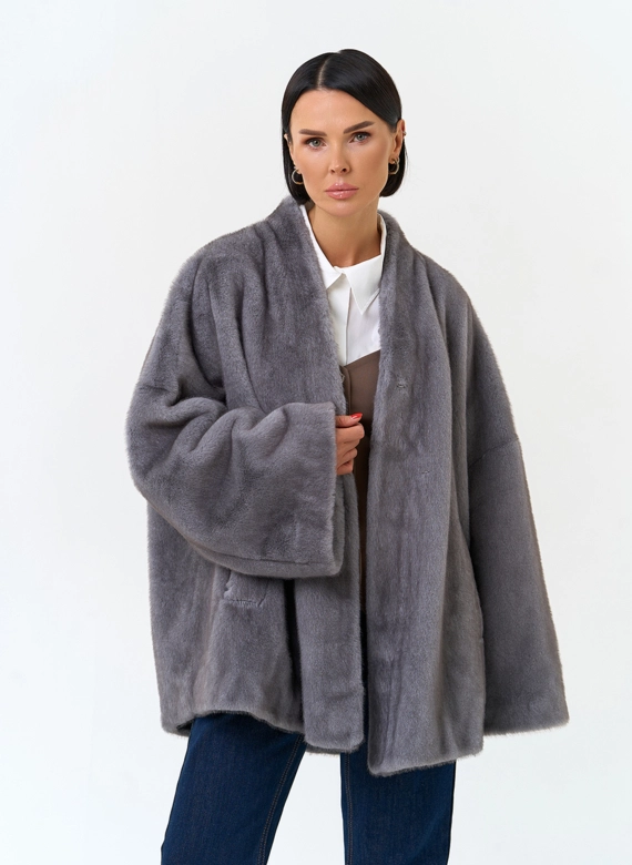 Женская шуба из эко меха фото