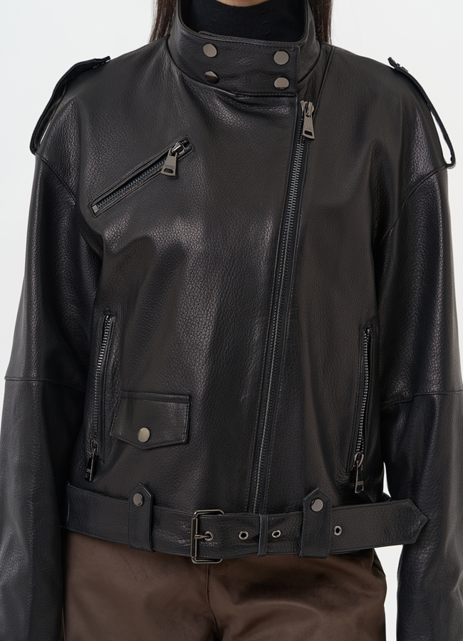 Куртка косуха из натуральной кожи модель № 30162 универмаг малина