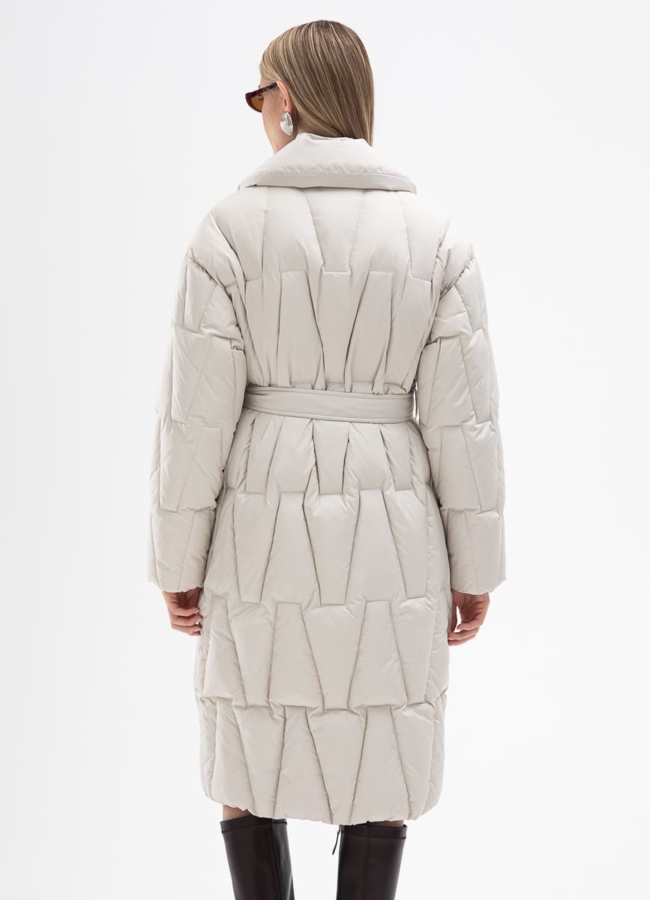 Женский пуховик с английским воротником модель № 31142 в рассрочку